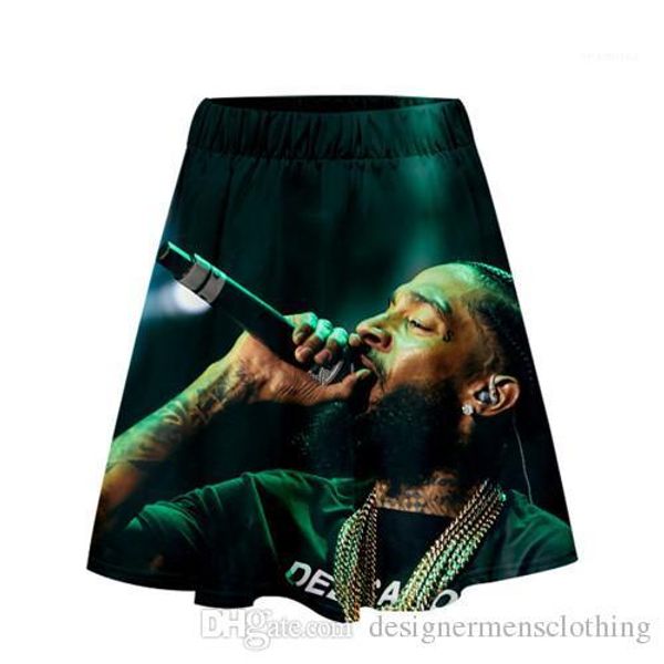 

летние платья мода повседневная женская повседневная aparel rip nipsey hussle горячие женские юбки рэпер хип-хоп, Black