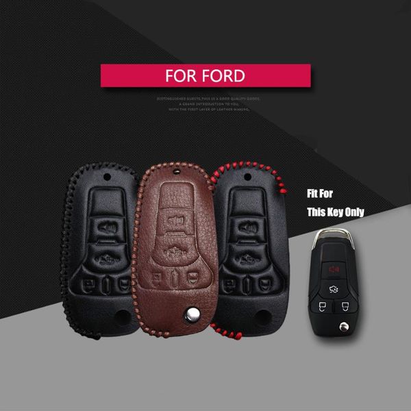 

car key case for ranger focus 2 fiesta mondeo 3 4 fusion transit custom explorer cmax smax leather remote key fob cover