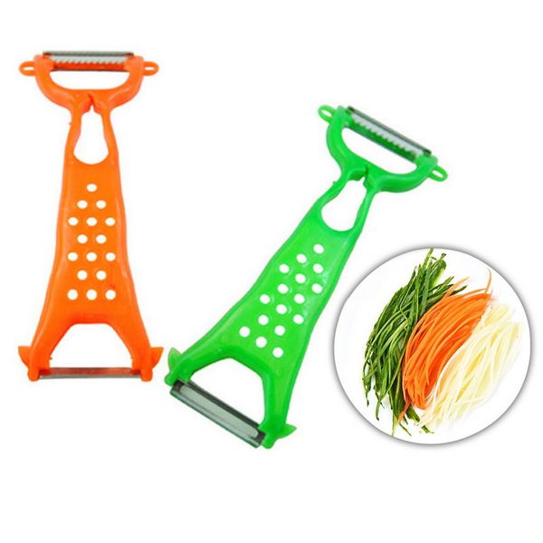 Grattugia multifunzione Pelapatate Mela Cucina Verdura Carota Patate Gadget Frutta Coltello da cucina in acciaio inossidabile a doppia testa