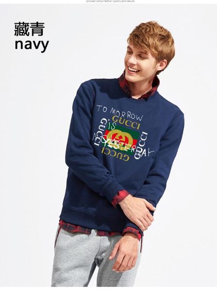 

2019 men and women casual sweatshirts with round collars, fashion printed pullovers multi-color street style men and women, street casual, White;black