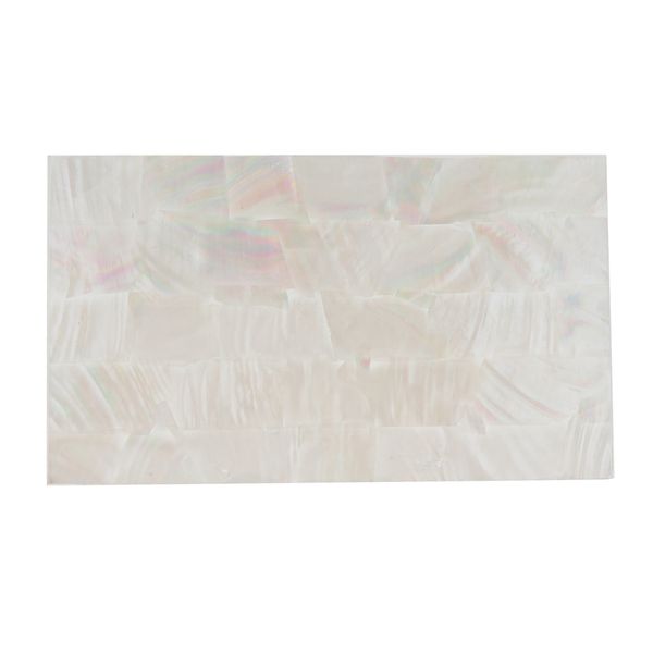 

1 piece white shell guitar head veneer headplate for guitar diy part