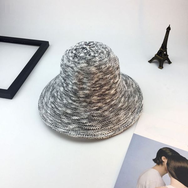 

summer new style hat lady cotton collapsible sun protection hat outdoor travel casual beach bucket hats acf17, Blue;gray