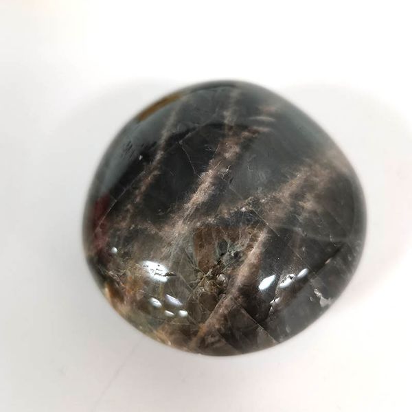 

natural black moon stone natural gemstones tumbled stone beads reiki point chakra healing minerals xsy