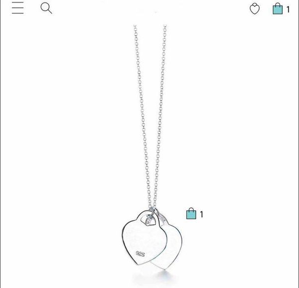 

have stamps 925 sterling silver heart love necklace pendant bijoux for lady design womens party wedding engagement jewelry for bride