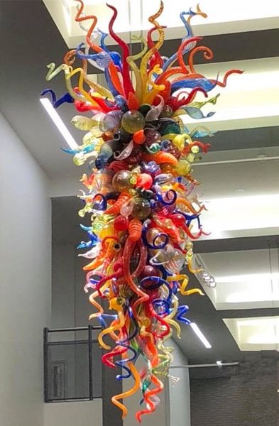 

lamps colorful hand blown chandelier for l home art decoration warranty italian glass pendant light