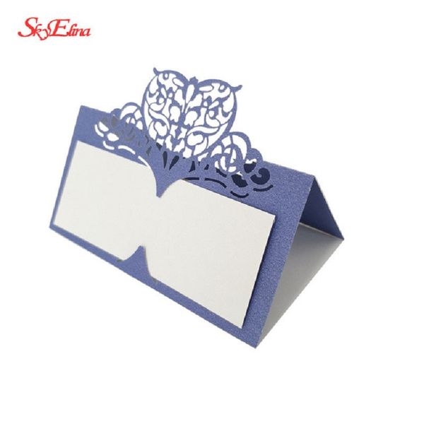 

greeting cards 50pcs/lot laser cut wedding party table name place reception, bridal shower, dinner banquet seating 6z