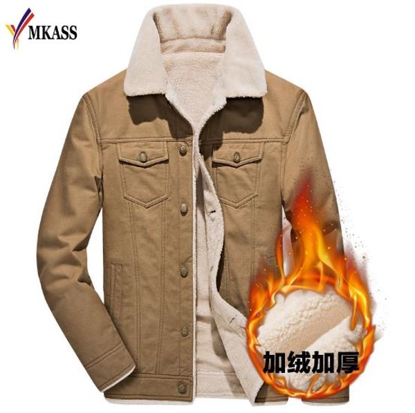 

mens winter bomber jackets men army outerwear tactical jackets mens cotton thick fur collar warm coats m-4xl casaco masculino, Black;brown