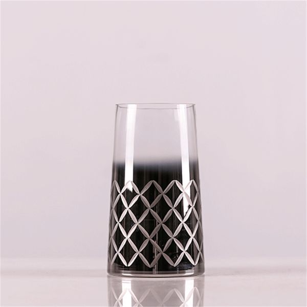 

minimalist glass polished flower vases decorative tablestanding flower vase