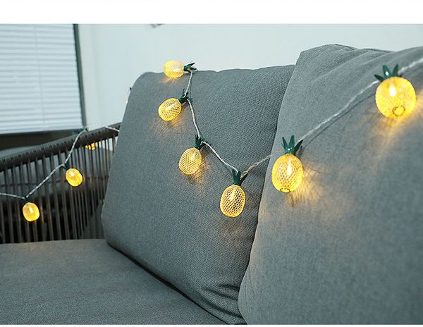 New Led Pineapple Pineapple String Battery Ins Lantern Outdoor Holiday Decoration Lamp For Home Dressing Living Room Bedroom Balcony Pavilio Paper