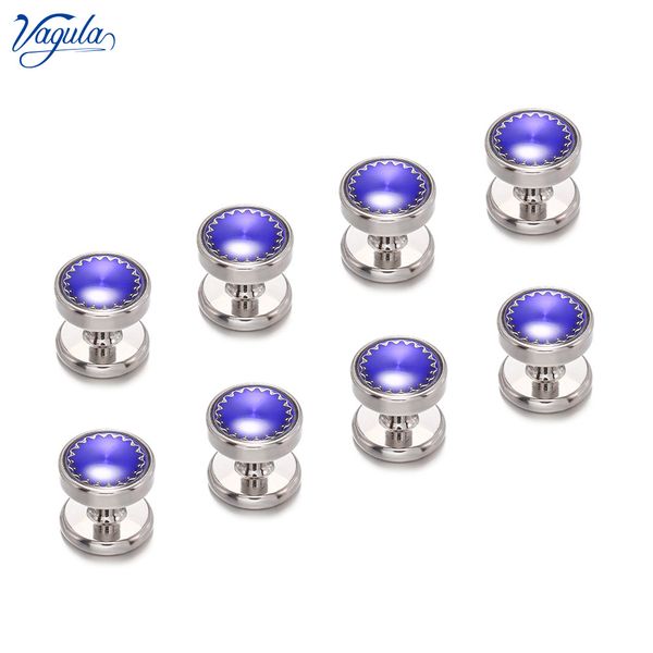 

вагула 8шт tuxedo воротник stud рукав кнопка равномерное запонки bonito gemelos v25, Silver;golden