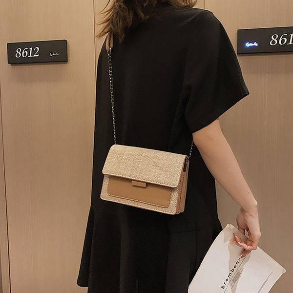 

contrast color bags for women fashion ladies purse flap women bag patchwork casual hasp bag shoulder crossbody bags for women#38