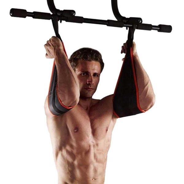 

1 пара фитнес брюшной мышцы тренировки подтягивания бар висит ремень слинг ремни прочный простой в использовании фитнес-инструмент