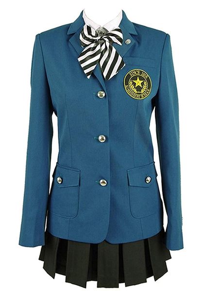 

persona 5 tougou hifumi cosplay costume school uniform halloween suit, Black