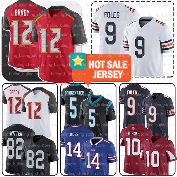 

chicago 9 nick foles jersey bears tom brady 5 teddy bridgewater buffalo stefon diggs bill arizona 10 deandre hopkins cardinal jason witten, Blue;black