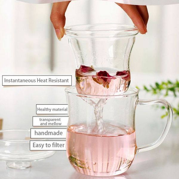 

прозрачный clear glass milk кружка кофе чашка чая чайник чайник с чаем infuser filterlid для дома и офиса drinkware другое посуда