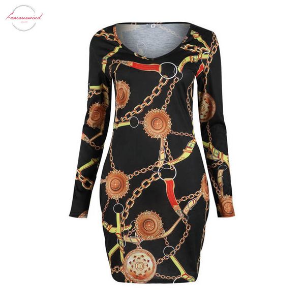 

женщины bodycon платье для уличной одежды пэчворк дизайн v образным вырезом с длинным рукавом печати мини платье элегантная леди осень тонки, Black;gray