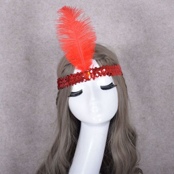 

страус перо оголовье головной убор для фестиваля партии заслонки перо оголовье заслонки блесток чарльстон костюм оголовье