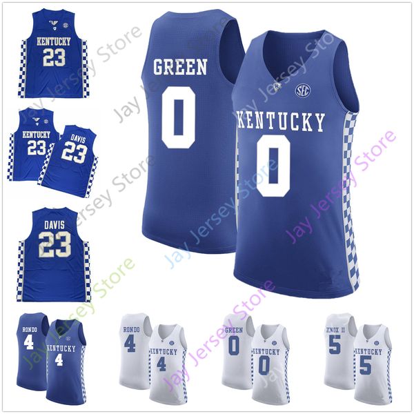 

kentucky basketball jersey college bam adebayo de'aaron fox shai gilgeous-alexander jamal murray karl-anthony towns john wall rajon ron, Black;red