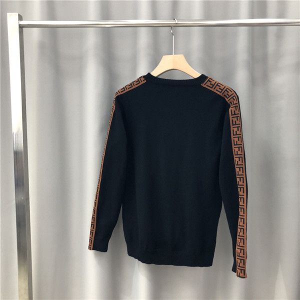 

19fw luxurious brand design fed hoodie long sleeve crewneck sweater sweatshirt fashion ribbon ff logo pullover hoodie outdoor sweatshirt, Gray;blue