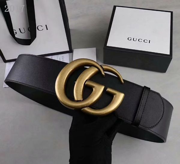 

big large buckle genuine leather belt with box5 designer belts men women new mens belts luxury belt 03, Black;brown