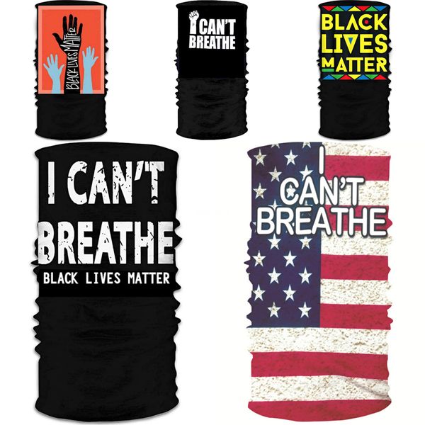 

i cant breathe3d women joker seamless magic headband skull skeleton bandana army tube neck warmer face mask scarf bicycle head scarf he #591, Black