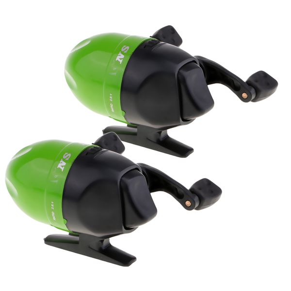 

2 pcs shooting closed fishing reel spinning casting fly fishing wheel