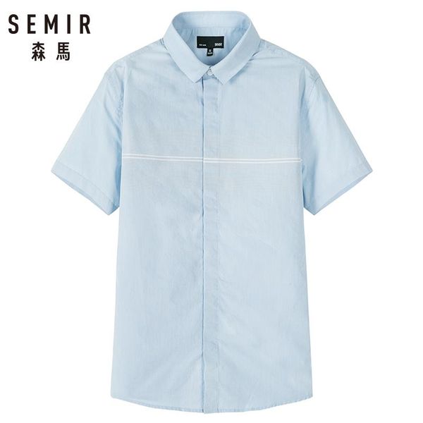 

semir 2019 brand men shirt spring business slim fit одежда мђжкой коѬокие Ѭђкава поведневнй веѬда, White;black