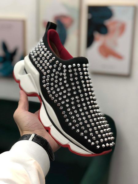 

cl high-end luxury women's men's triple fashiondesigner without laces party casual shoes outdoor sports basketball shoes size 35-4, Black