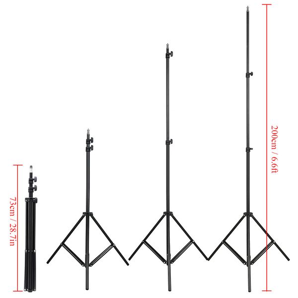 Camera Tripod Stand 2m / 6.6ft Photo Studio tripod Stand Holder for Photography for Softbox Umbrella Reflector Light