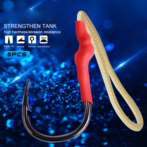

gls brand new iron plate hook single hook for lead fish sea fishing 5 pcs / bag fishing supplies