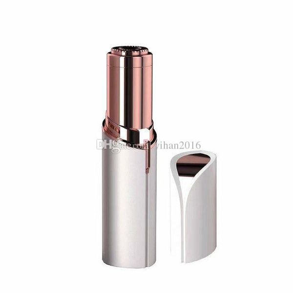 

mini hair remover usb rechargeable lipstick red mini portable body epilator 18k gold plated women painless hair removal