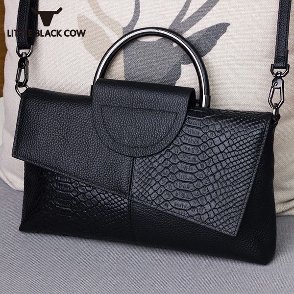 

100% genuine leather clutch bags women high capacity ladies party handbags fashion elegant office crossbody bag
