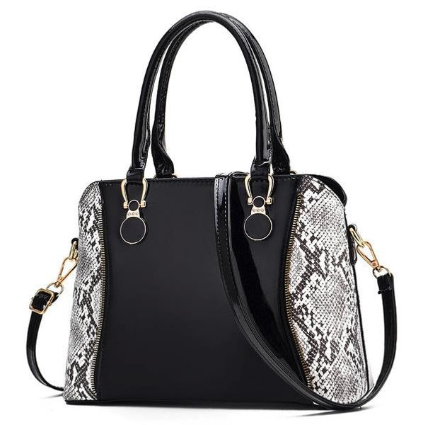 

european and american women's bag new 2020 new fashion bright leather shoulder bag portable foreign trade female bag large capacity sho
