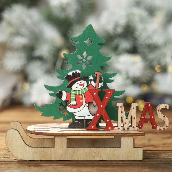 

elk xmas tree pendants hanging wooden christmas ornaments party diy decor home garden decorative supplies tool