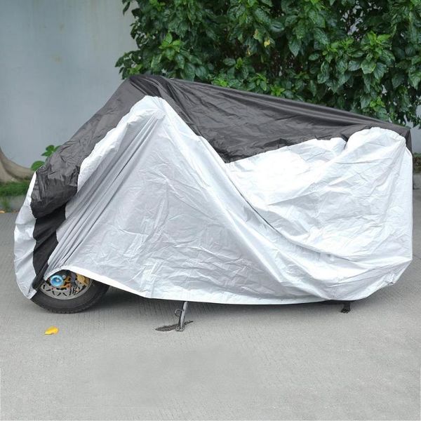 

практичный дизайн серебристо-черный велосипед мотоцикл крышка пылезащитный водонепроницаемый град-доказательство открытый уф-защитный дождев