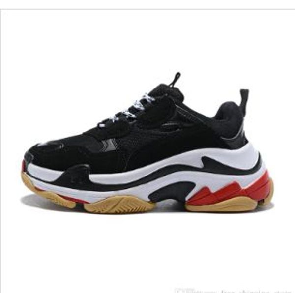 

2019new fashion designer paris 17fw triple s sneakers for men women black red white green casual dad shoes tennis luxury increasing shoe