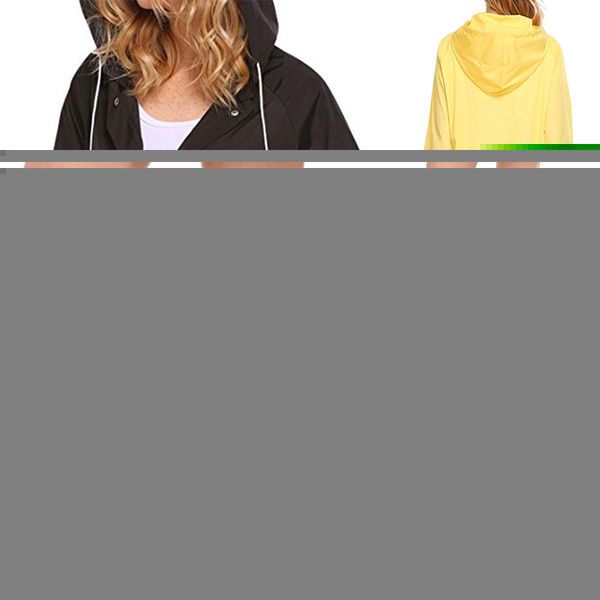 

women windproof jacket lightweight hooded waterproof outdoor overcoat rain jacket running coats fashion windbreaker plus size, Blue;black