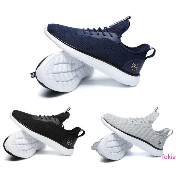 

running shoes for men triple black white grey navy blue mens trainers sports sneakers homemade brand made in china size 39-44