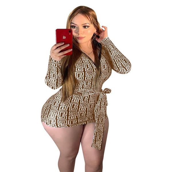 

designer women dresses elegant printed slim long sleeve women dresses fashion v neck party female dresses, Black;gray