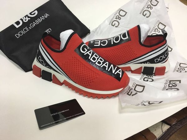 

2020 Известных Мужчины Stretch Ткань Джерси Sorrento Слип-на Sneaker Мода женщин Печать Письмо Резина Micro подошву Повседневная обувь с коробкой 35-45