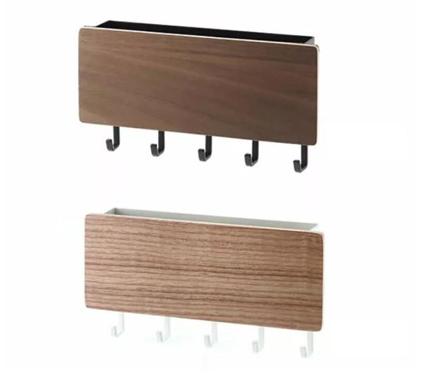 

new home wall-hung type wooden decorative wall shelf sundries storage box prateleira hanger organizer key rack wood wall shelf