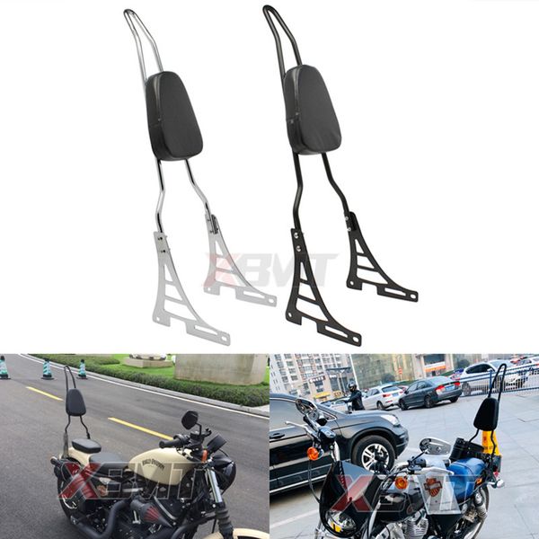 

motorcycle passenger backrest sissy bar back cushion pad for sportster 883 1200 48 xl883 xl1200 2004-2015 2016 2017 2018
