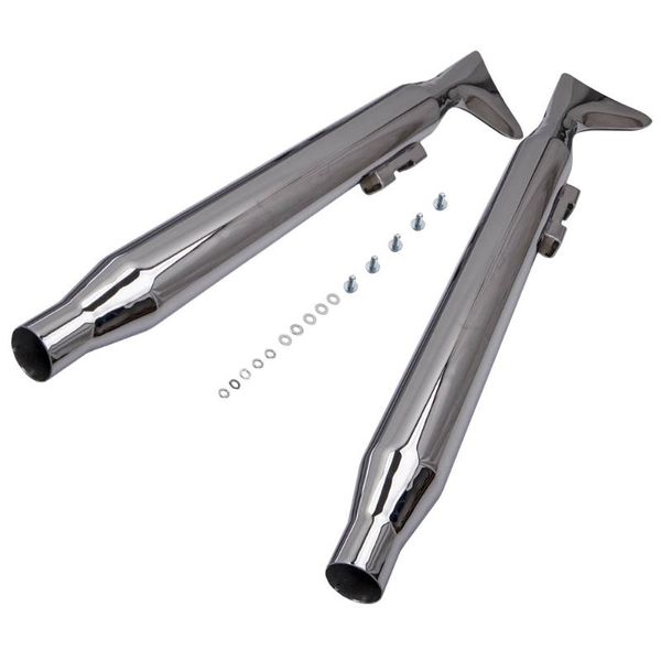 

36" fishtail exhaust slip on mufflers baffle for touring dresser 1995-2020