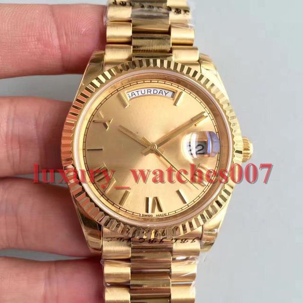 

2019 men luxury watch new 18k gold 40mm 228238 mechanical sapphire watches automatic movement stainless steel wristwatches, Slivery;brown