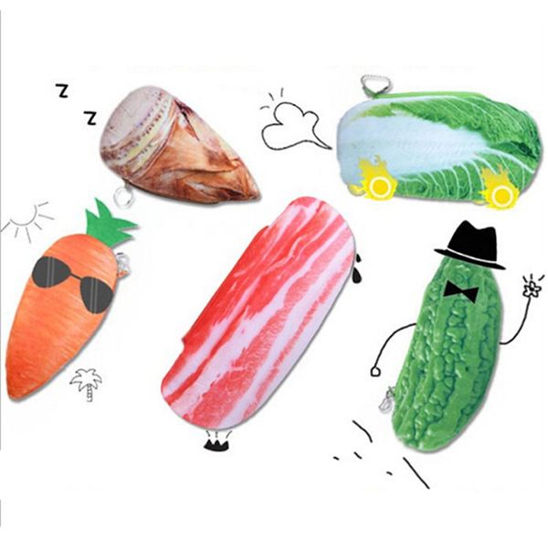 

simulation pencil case storage bag organizer creative farm vegetables carrot winter bamboo shoots pencil bag