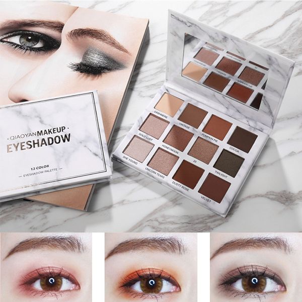 

eyeshadow pallete beauty glazed glitter makeup eye shadow make up palette box pigment 9 colors