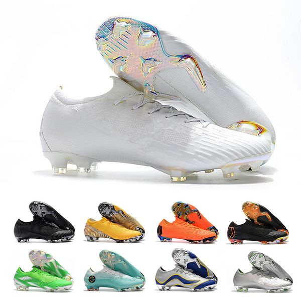 

2018 Mercurial Superfly CR7 Cleats Football Boots FG Soccer Shoes High Quality Mens Outdoor Soccer Size 39-46