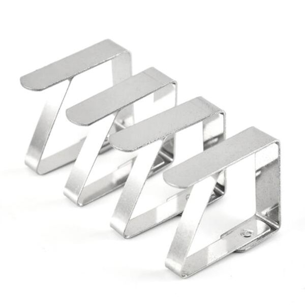 

4pcs stainless steel tablecloth clamps home improvement hardware party supplies