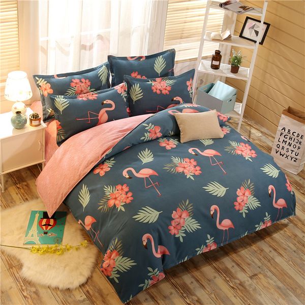 100 Polyester Set Extra Large Bedding Sanding Printing Dark Series