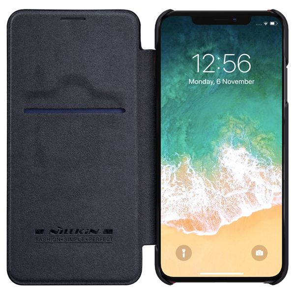 

nillkin qin luxury wallet pouch for iphone xs max leather flip cover case for apple iphone x / xr / xs / xs max case